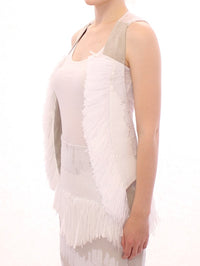 Arzu Kaprol Chic Fringed Open Back Vest