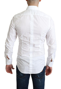 Dolce & Gabbana Elegant White Cotton Dress Shirt