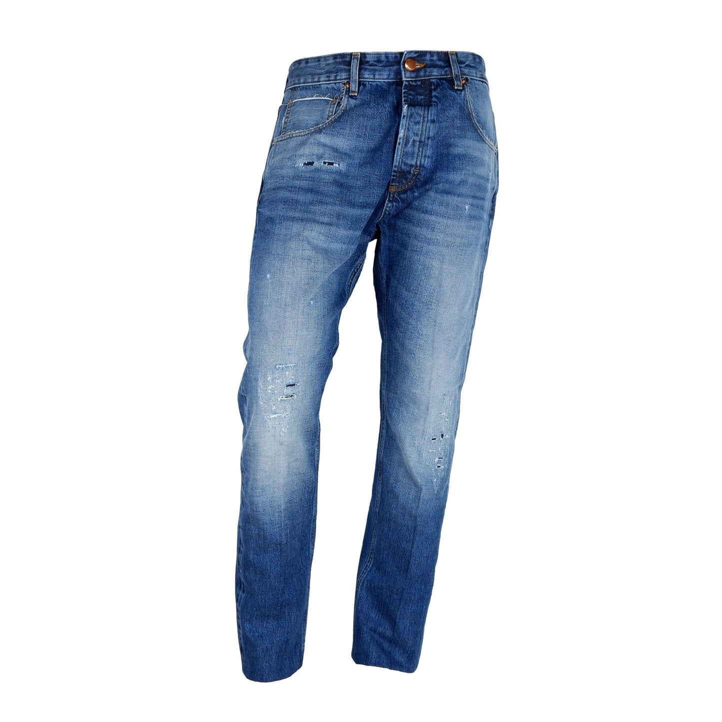 Don The Fuller Blue Cotton Men's Jeans