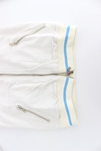 John Galliano Elegant White Zip Cardigan