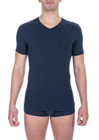 Bikkembergs Blue Cotton Men T-Shirt