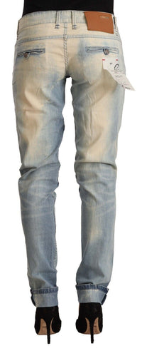 Acht Chic Light Blue Skinny Cotton Jeans