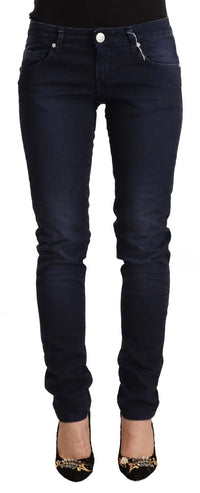 Acht Chic Low Waist Skinny Denim in Blue