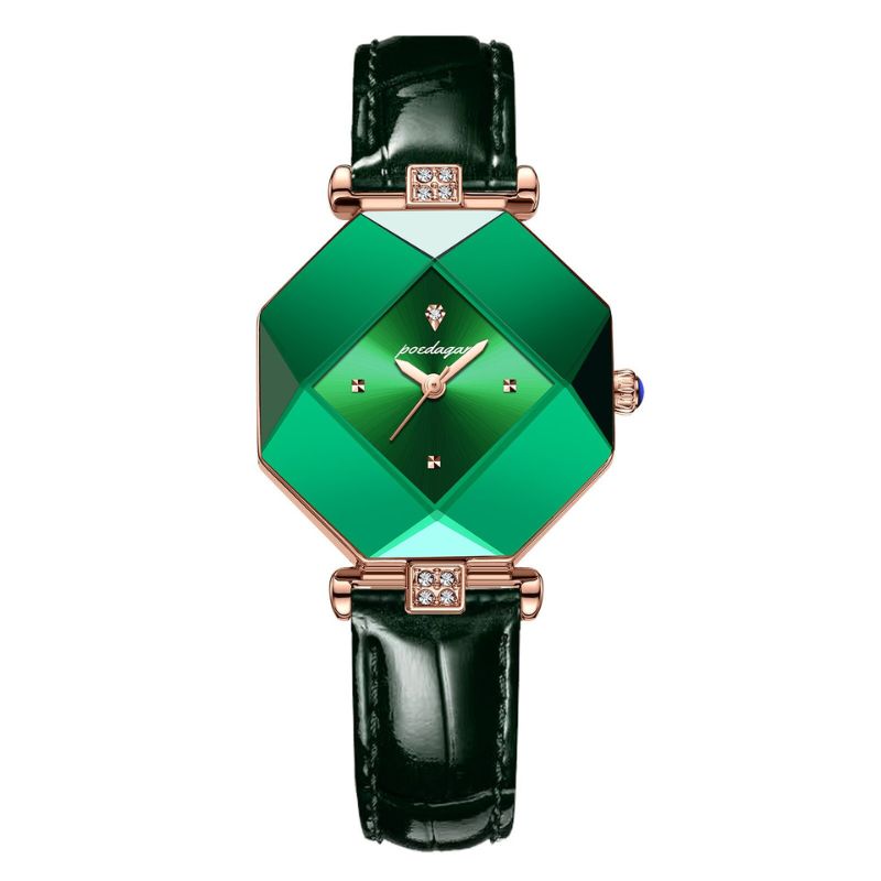 Emerald Luxe Diamond Quartz Watch