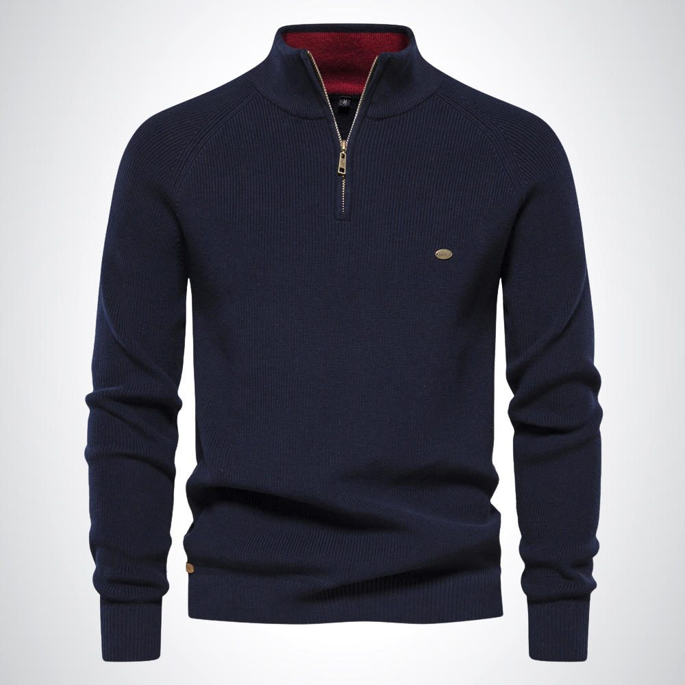 ADAM | Cotton Half-Zip Jumper