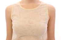 Dolce & Gabbana Elegant Beige Tank Top Blouse