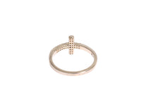 Nialaya Silver CZ Cross Statement Ring