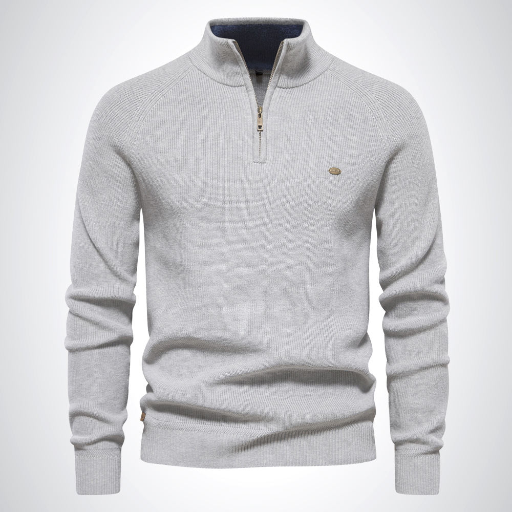 ADAM | Cotton Half-Zip Jumper