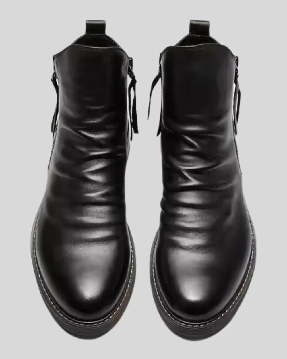 Leonardo™ | Leather Ankle Boots with Side Zipper