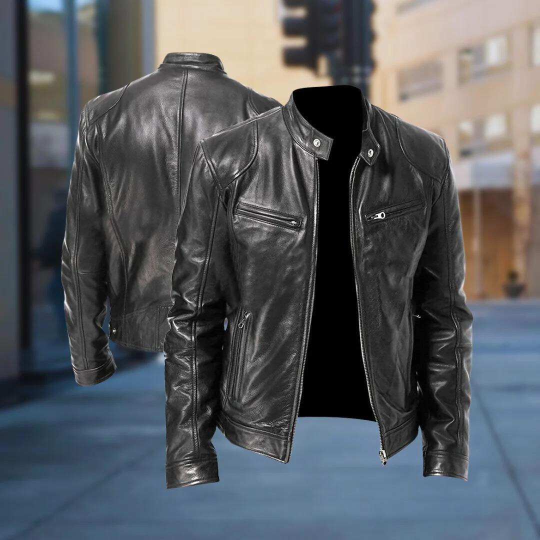 CALVIN™ | Leather Men's Jacket - Retail Flare