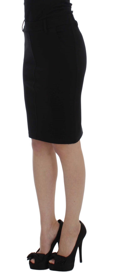 PLEIN SUD Elegant Black Pencil Skirt for Chic Look