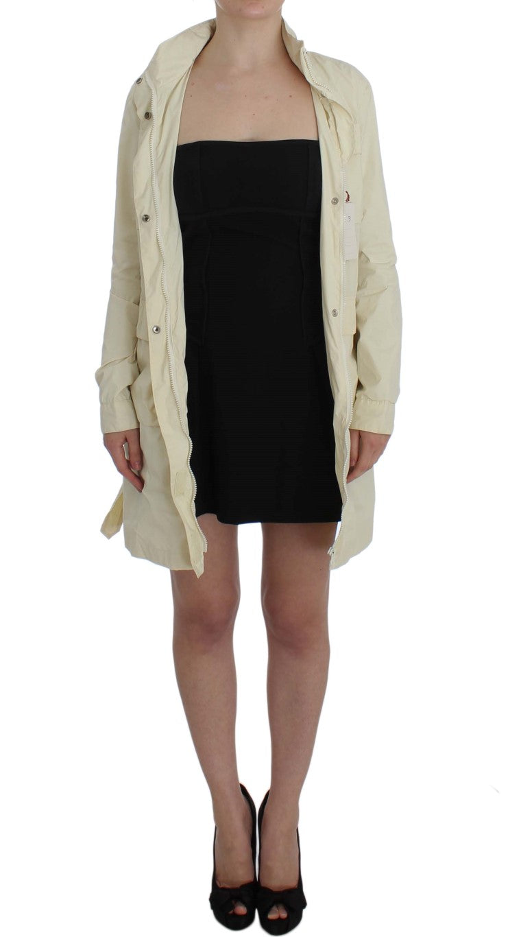 P.A.R.O.S.H. Chic Beige Trench Jacket Coat