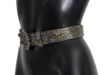 Dolce & Gabbana Embellished Sequined Wide Waist Belt