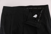 Dolce & Gabbana Elegant Striped Straight Fit Dress Trousers