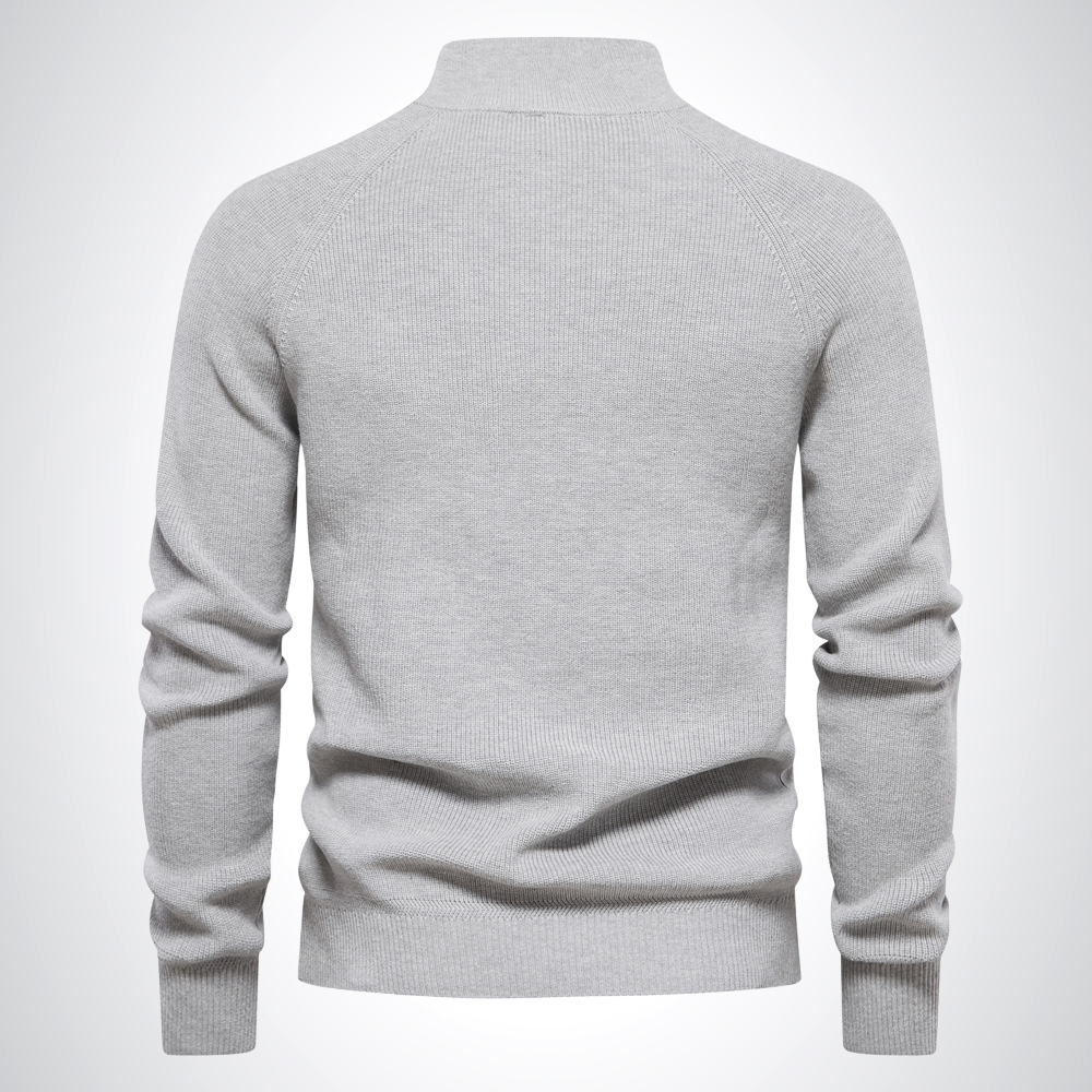 ADAM | Cotton Half-Zip Jumper