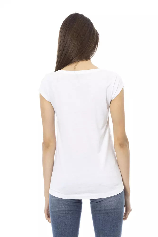 Trussardi Action White Cotton Women T-Shirt