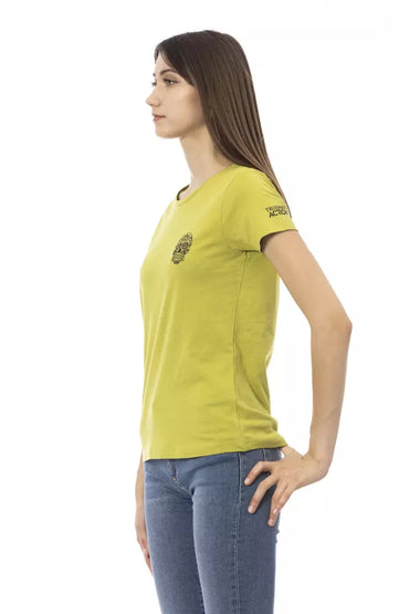 Trussardi Action Green Cotton Women T-Shirt