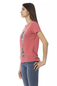 Trussardi Action Fuchsia Cotton Women T-Shirt