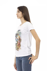 Trussardi Action White Cotton Women T-Shirt