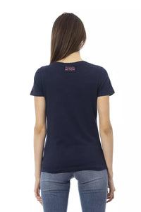 Trussardi Action Blue Cotton Women T-Shirt