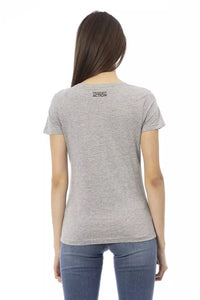 Trussardi Action Gray Cotton Women T-Shirt