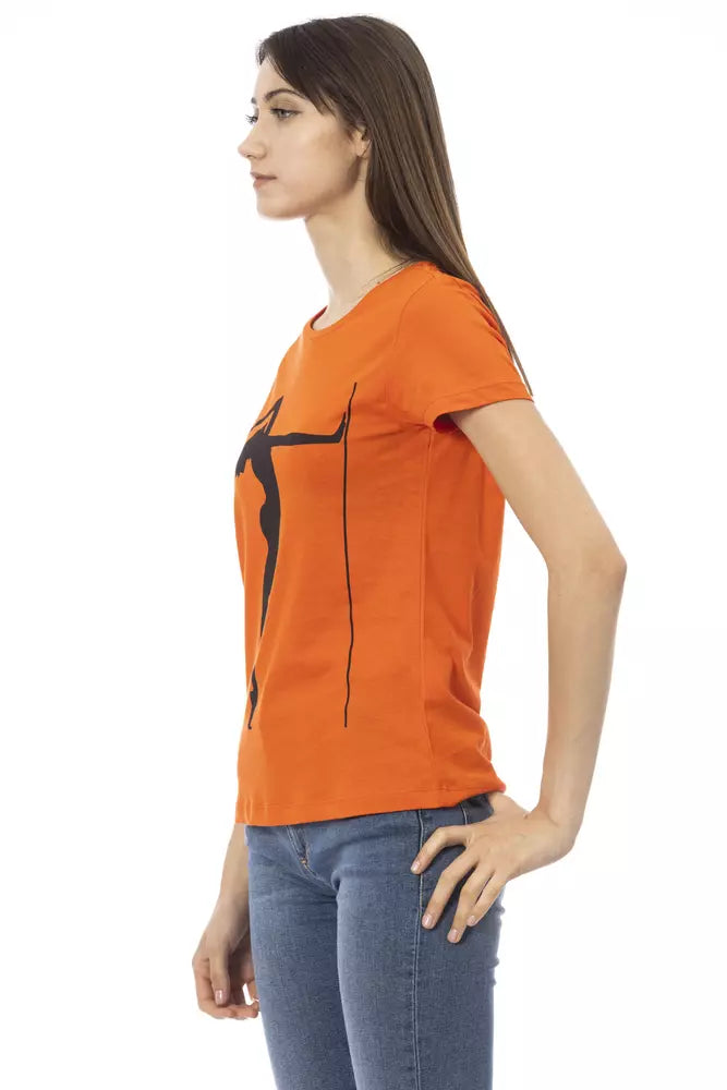 Trussardi Action Orange Cotton Women T-Shirt