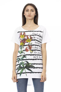 Trussardi Action White Cotton Women T-Shirt