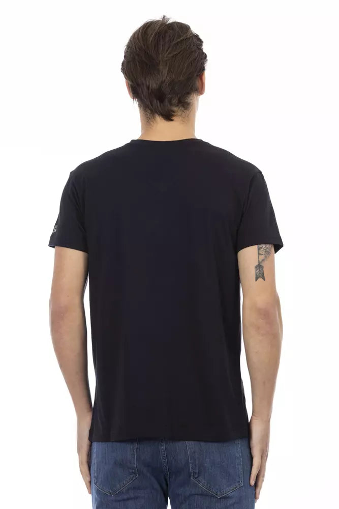 Trussardi Action Black Cotton Men T-Shirt