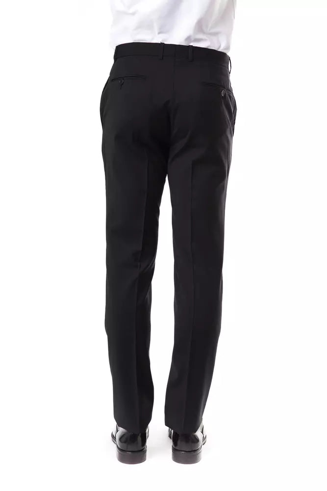 Uominitaliani Gray Wool Men's Suit Pant