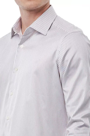 Bagutta White Cotton Mens Shirt