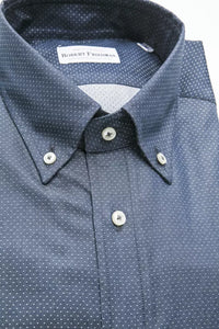 Robert Friedman Blue Cotton Men's Shirt