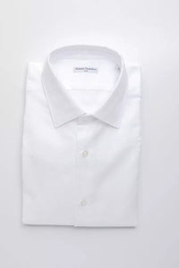 Robert Friedman White Cotton Men Shirt