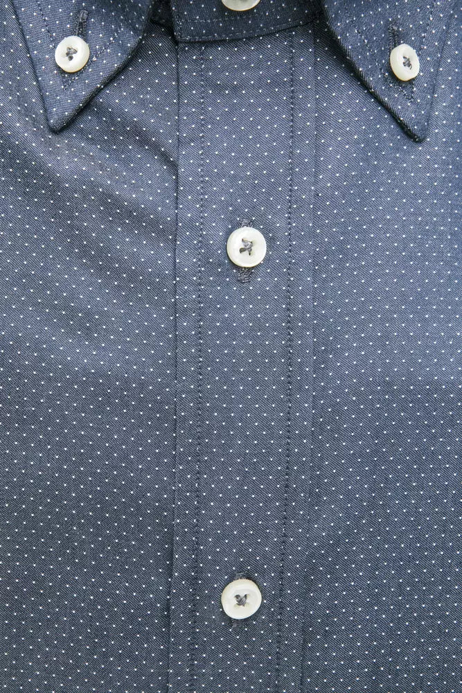 Robert Friedman Blue Cotton Men's Shirt