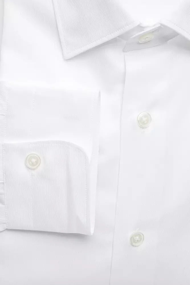 Robert Friedman White Cotton Men Shirt