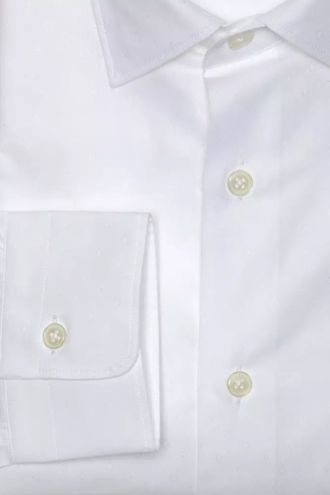 Robert Friedman White Cotton Men's Shirt