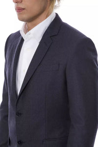 Verri Blue Wool Men's Blazer