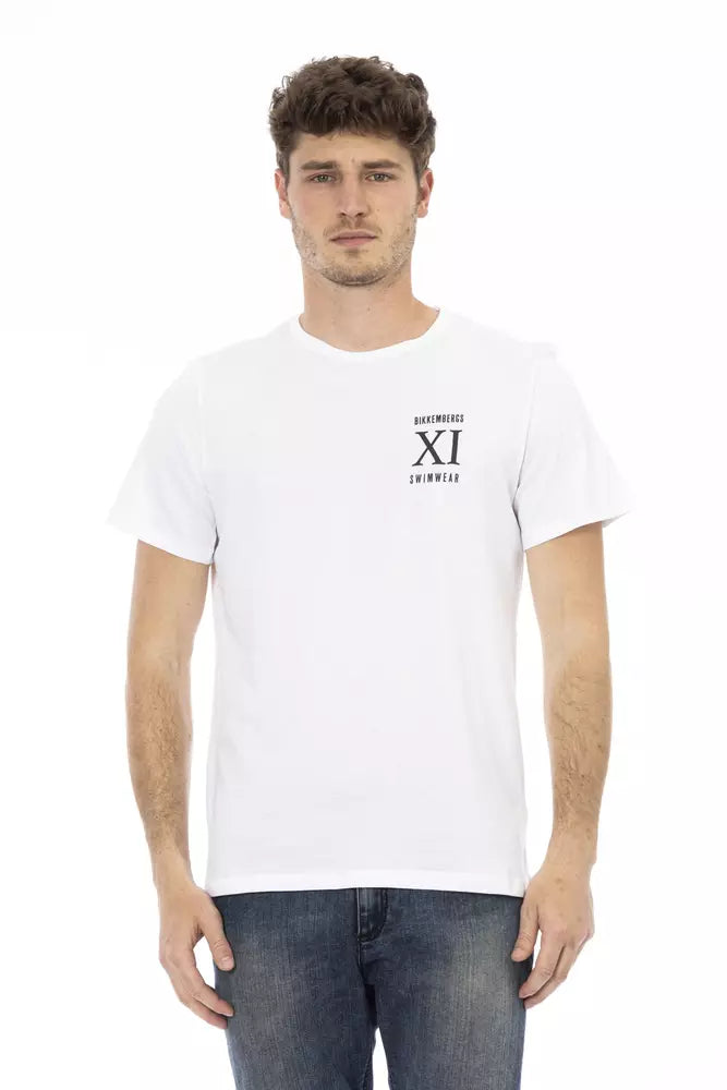 Bikkembergs White Cotton Men's T-Shirt