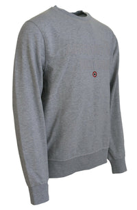 Aeronautica Militare Elegant Gray Pullover Sweater