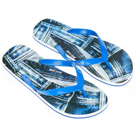 Just Cavalli Light Blue PVC Men Sandal