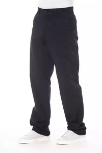 Alpha Studio Blue Cotton Men's Pant