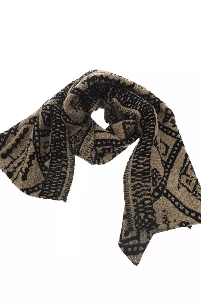 Alpha Studio Brown Wool Women Scarf