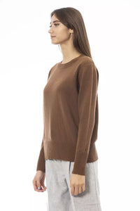 Alpha Studio Brown Cashmere Women Sweater