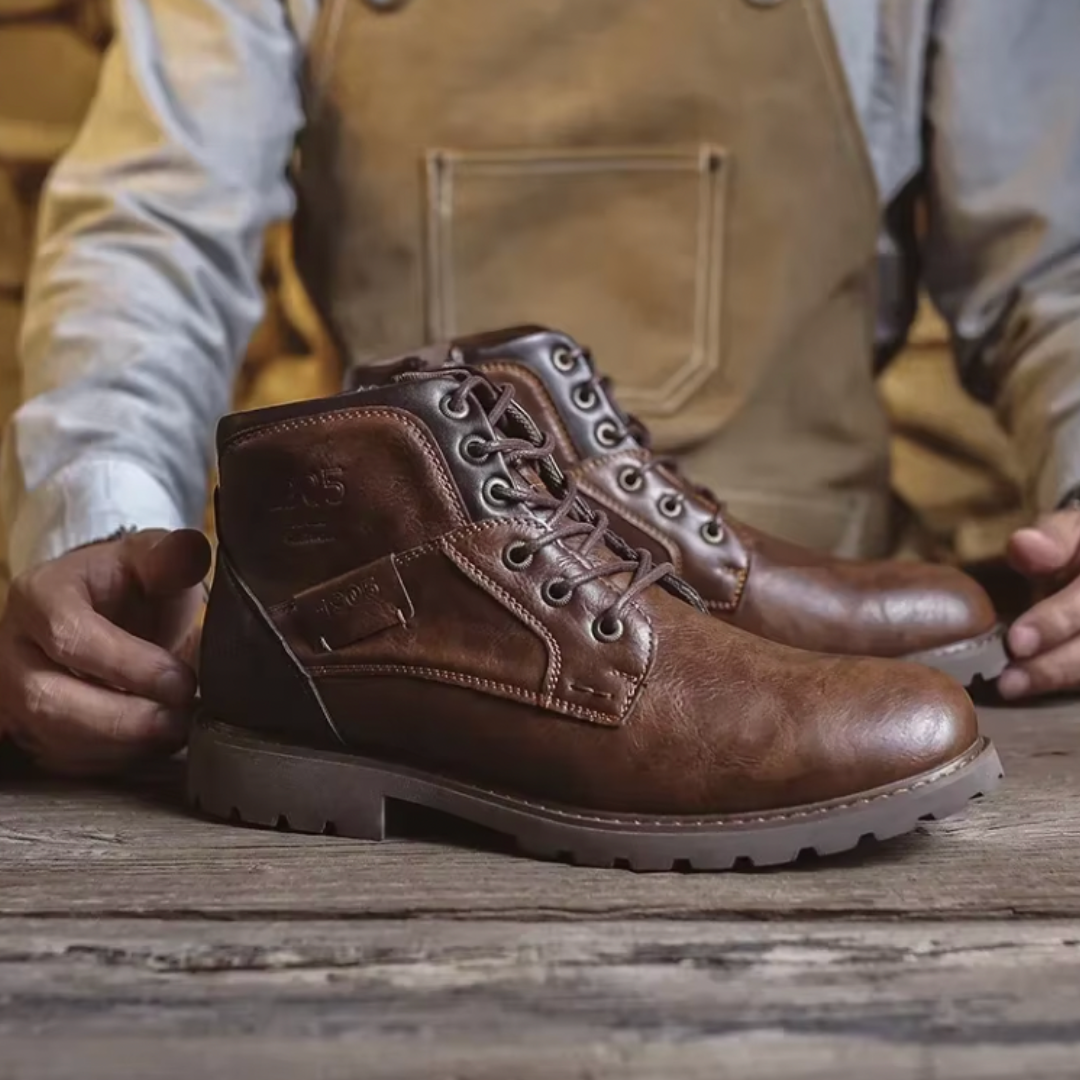 AARON™ | Vintage Leather Boots - Retail Flare