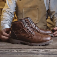 AARON™ | Vintage Leather Boots - Retail Flare