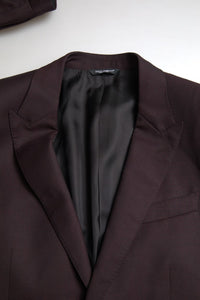 Dolce & Gabbana Maroon Martini Slim Fit 2-Piece Suit