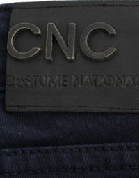 Costume National Chic Blue Straight Leg Denim Delight