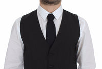 Dolce & Gabbana Classic Gray Wool Blend Dress Vest