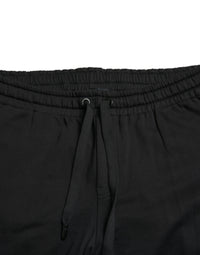 Dolce & Gabbana Elegant Black Cotton Jogger Pants