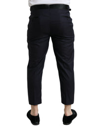 Dolce & Gabbana Elegant Wool-Silk Blend Cropped Dress Pants