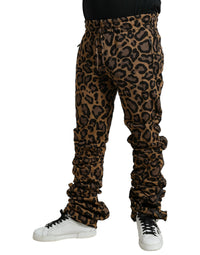 Dolce & Gabbana Chic Leopard Print Jogger Pants